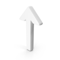 White Up Arrow Symbol PNG & PSD Images