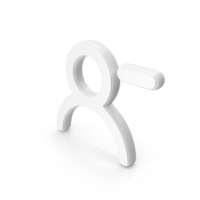 User With Minus Symbol White PNG & PSD Images