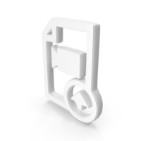 White Video File Upload Symbol PNG & PSD Images