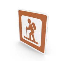 Norwegian Sign Ski Trail PNG & PSD Images