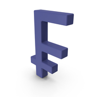 Blue Swiss Franc Symbol PNG & PSD Images