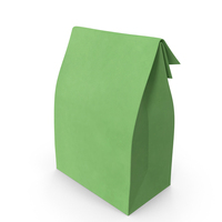 Paper Takeaway Bag Green PNG & PSD Images
