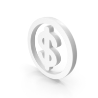 Dollar Coin In Circle PNG & PSD Images