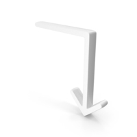 L Shape Arrow Directional Down PNG & PSD Images