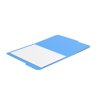 Blue File Folder And Papers PNG & PSD Images