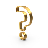 Question Mark Gold PNG & PSD Images