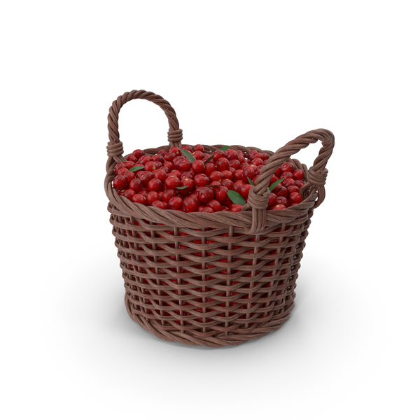 Cranberries in Basket PNG & PSD Images
