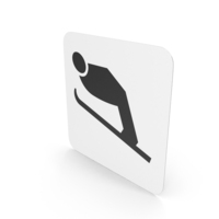 Norwegian Sign Ski Jump Slope PNG & PSD Images