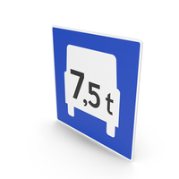 Norwegian Heavy Traffic Lane Sign PNG & PSD Images