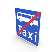 Norwegian End Of Bus And Taxi Lane Sign PNG & PSD Images
