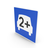 Norwegian Sign Car Pool Lane PNG & PSD Images