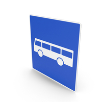 Norwegian Bus Lane Sign PNG & PSD Images