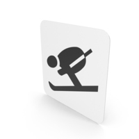Norwegian Sign Ski Jump Slope PNG & PSD Images