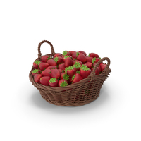 Basket of Strawberries PNG & PSD Images