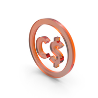 CANADIAN DOLLAR ICON GLASS PNG & PSD Images