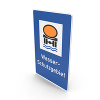 German Sign Water Protection Zone PNG & PSD Images
