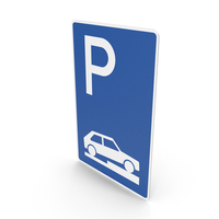 German Sidewalk Parking Sign PNG & PSD Images