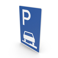 German Pavement Parking Sign PNG & PSD Images