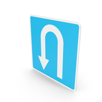 Estonian Sign U Turn Permitted PNG & PSD Images