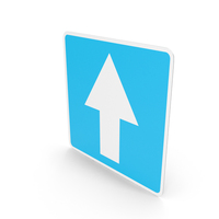 Estonian One Way Road Sign PNG & PSD Images