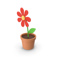 Cartoon Flower Pot PNG & PSD Images