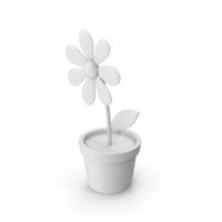 Cartoon Flower Monochrome PNG & PSD Images