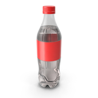 Standard Coke Bottle Simple Label PNG & PSD Images