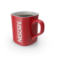 Nescafe Coffee Cup Red With Coffee PNG & PSD Images
