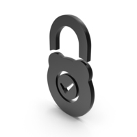 Check Tick Mark Lock Icon PNG & PSD Images