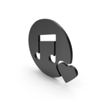Music Heart Symbol PNG & PSD Images