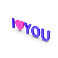 I Love You Purple PNG & PSD Images