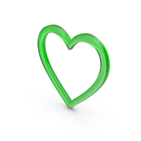 Glass Heart Outline Symbol PNG & PSD Images