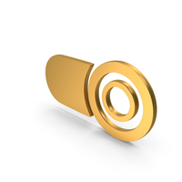 On And Off Switch Buton Icon Gold PNG & PSD Images