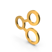 Out Line Share Icon Gold PNG & PSD Images