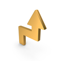 Zig Zag Line Icon Gold PNG & PSD Images