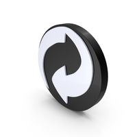 Black And White Recycle Symbol PNG & PSD Images