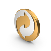 Gold And Silver Recycle Symbol PNG & PSD Images