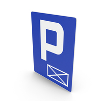 Polish Parking – Reserved Space Sign PNG & PSD Images
