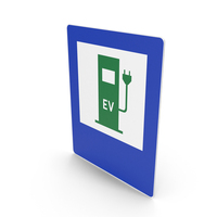 Polish Sign Charging Station For Electric Vehicles PNG & PSD Images