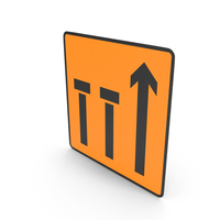 Irish Sign Lanes 1 & 2 of 3 Closed PNG & PSD Images