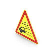 French Reduced Visibility Sign PNG & PSD Images