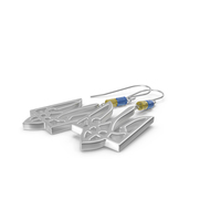 Ukrainian Earrings PNG & PSD Images