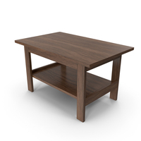 Coffee Table Walnut Wood PNG & PSD Images