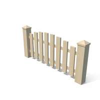 Wooden Garden Fence PNG & PSD Images