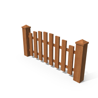 Wooden Garden Fence PNG & PSD Images