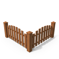 Wooden Garden Fence PNG & PSD Images