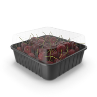 Cherries in Plastic Food Container PNG & PSD Images
