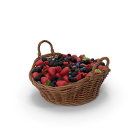 Berries in Basket PNG & PSD Images