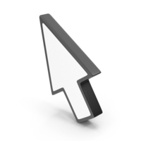Black & White Cursor Icon PNG & PSD Images