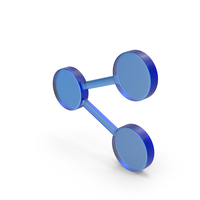 Blue Glass Share Icon PNG & PSD Images